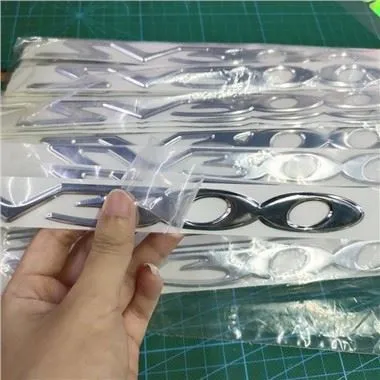 3D Хромиран стикер