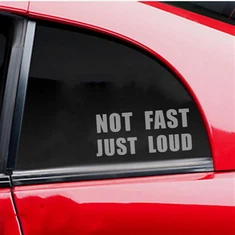 Забавен винилов стикер, не бърз, просто силен